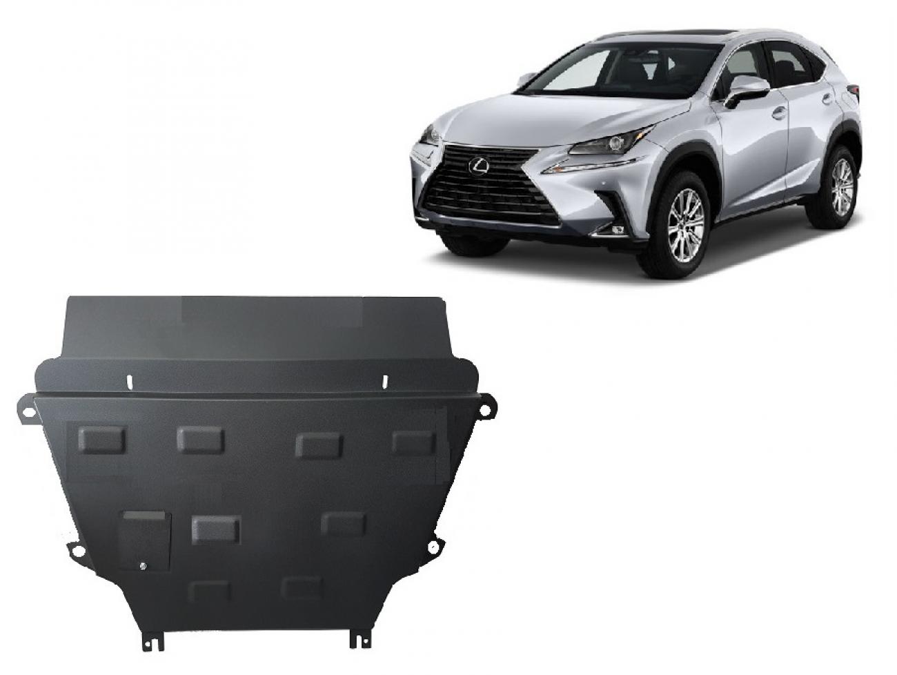 Hasplåt Stål Motor+ | Lexus NX AZ10 (2014-2021) - 2