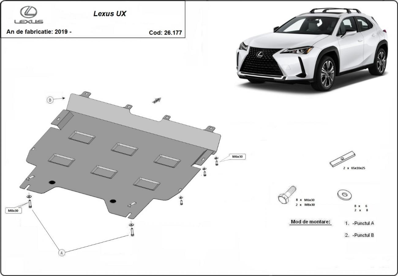 Hasplåt Stål Motor+ | Lexus UX (2019-2026) - 3