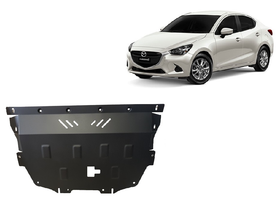 Stahl-Unterfahrschutz Motor+ | Mazda 2 (2014-2026) - 2