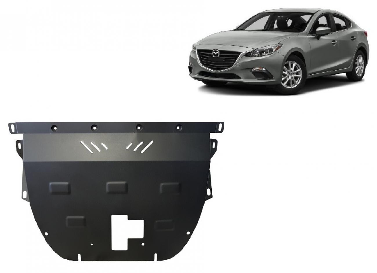 Hasplåt Stål Motor+ | Mazda 3 (2013-2018) - 2