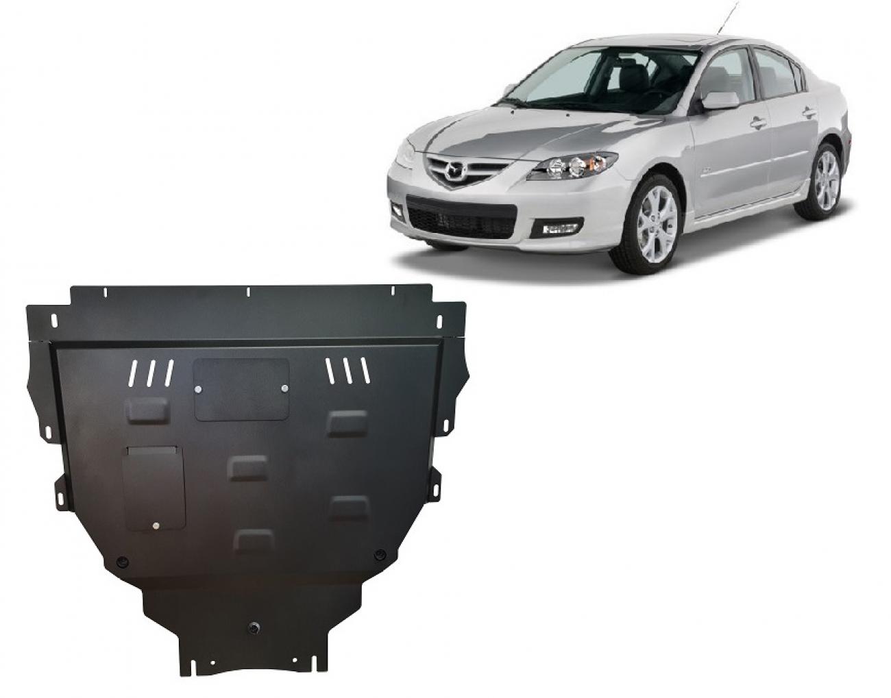 Hasplåt Stål Motor+ | Mazda 3 (2003-2009) - 2
