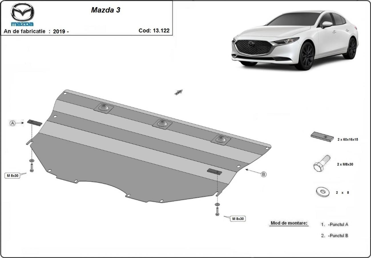 Skid plate Steel Engine+ | Mazda 3 (2019-2026) - 3