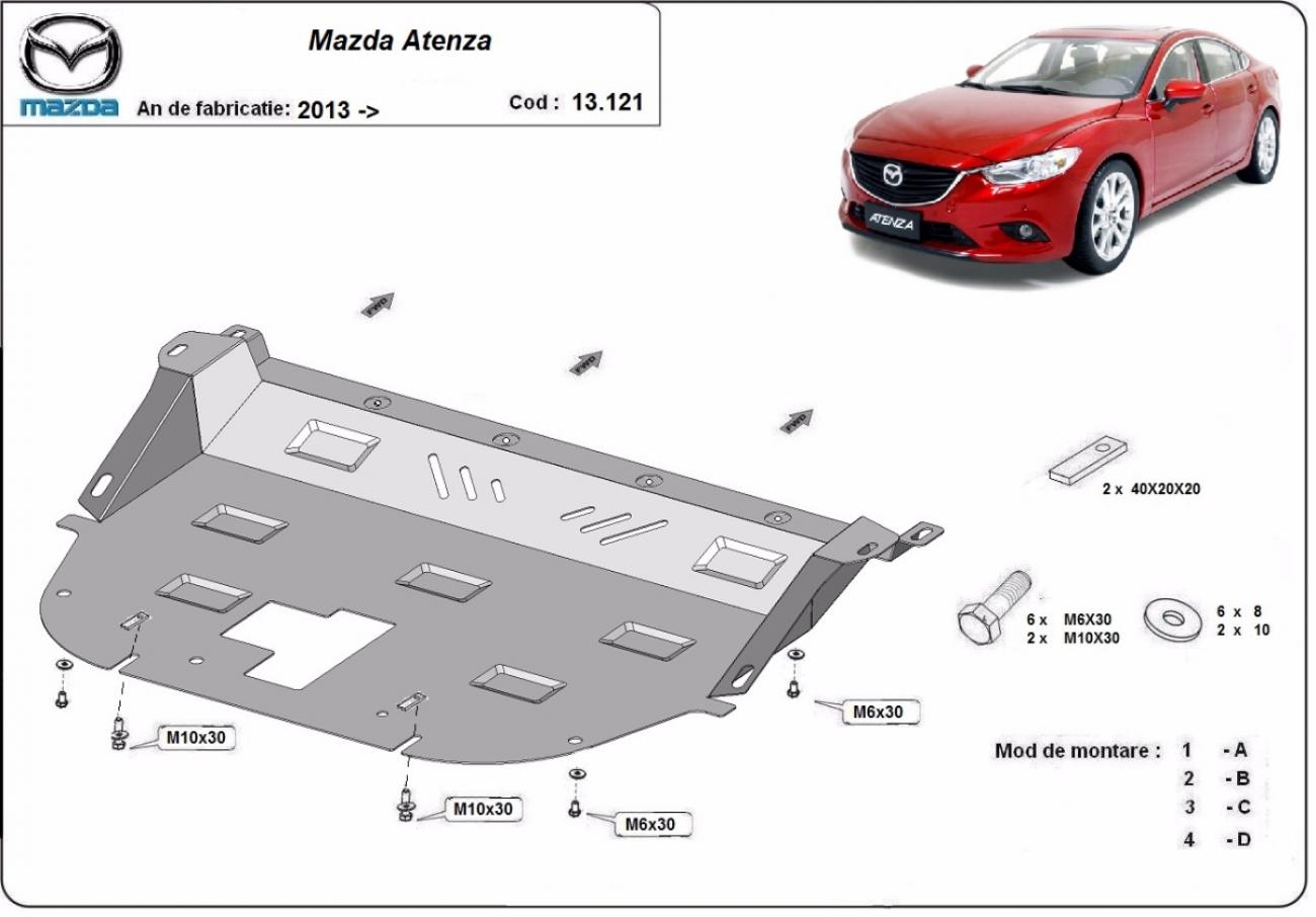 Skid plate Steel Engine+ | Mazda Atenza (2013-2026) - 3