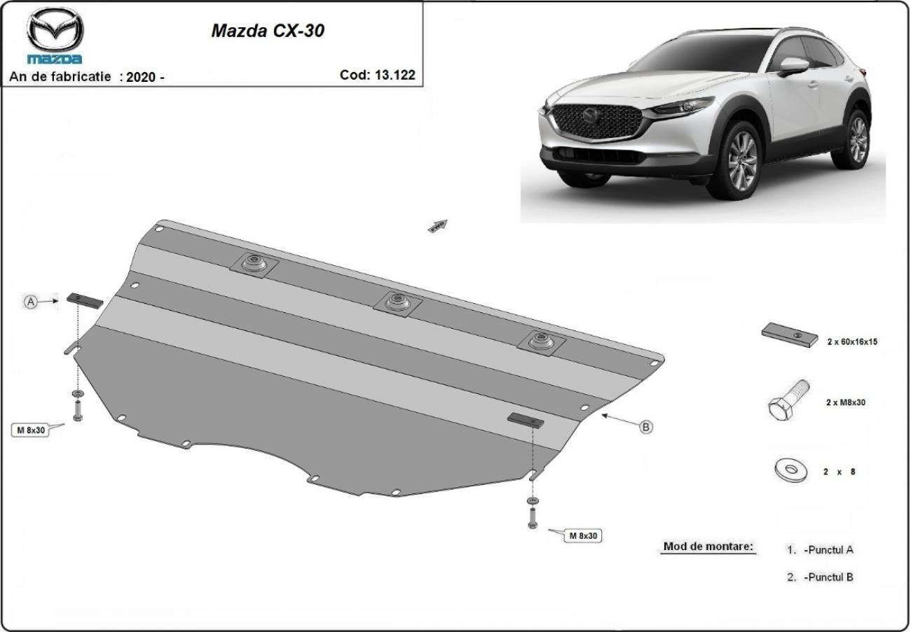 Pohjapanssari Teräs Engine+ | Mazda CX-30 (2019-2026) - 3