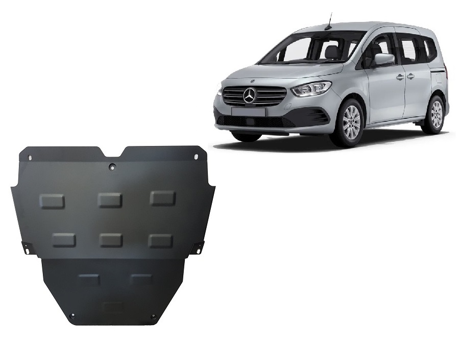 Proteção inferior em aço Motor+ | Mercedes EQT (2023-2026) - 2