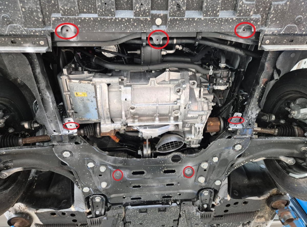 Proteção inferior em aço Motor+ | Mercedes EQT (2023-2026) - 4