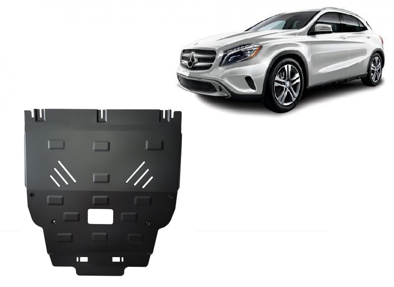 Hasplåt Stål Motor+ | Mercedes GLA X156 (2014-2019) - 2