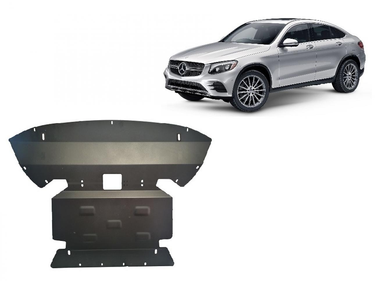 Skid plate Steel Engine+ | Mercedes GLC Coupe X253 (2015-2022) - 2