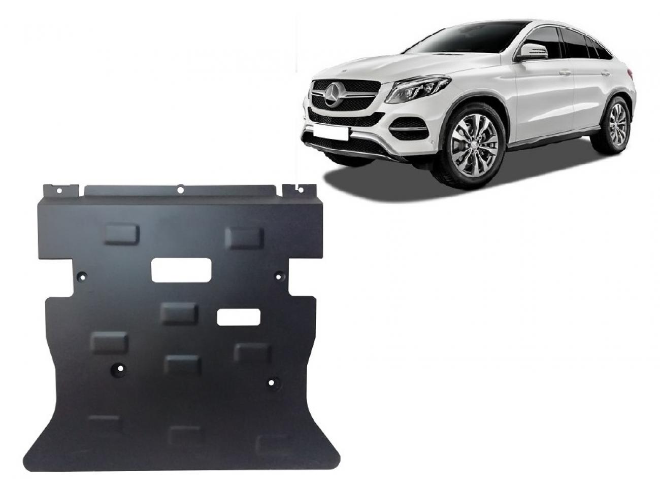 Hasplåt Stål Motor+ | Mercedes GLE Coupe C292 (2015-2019) - 2
