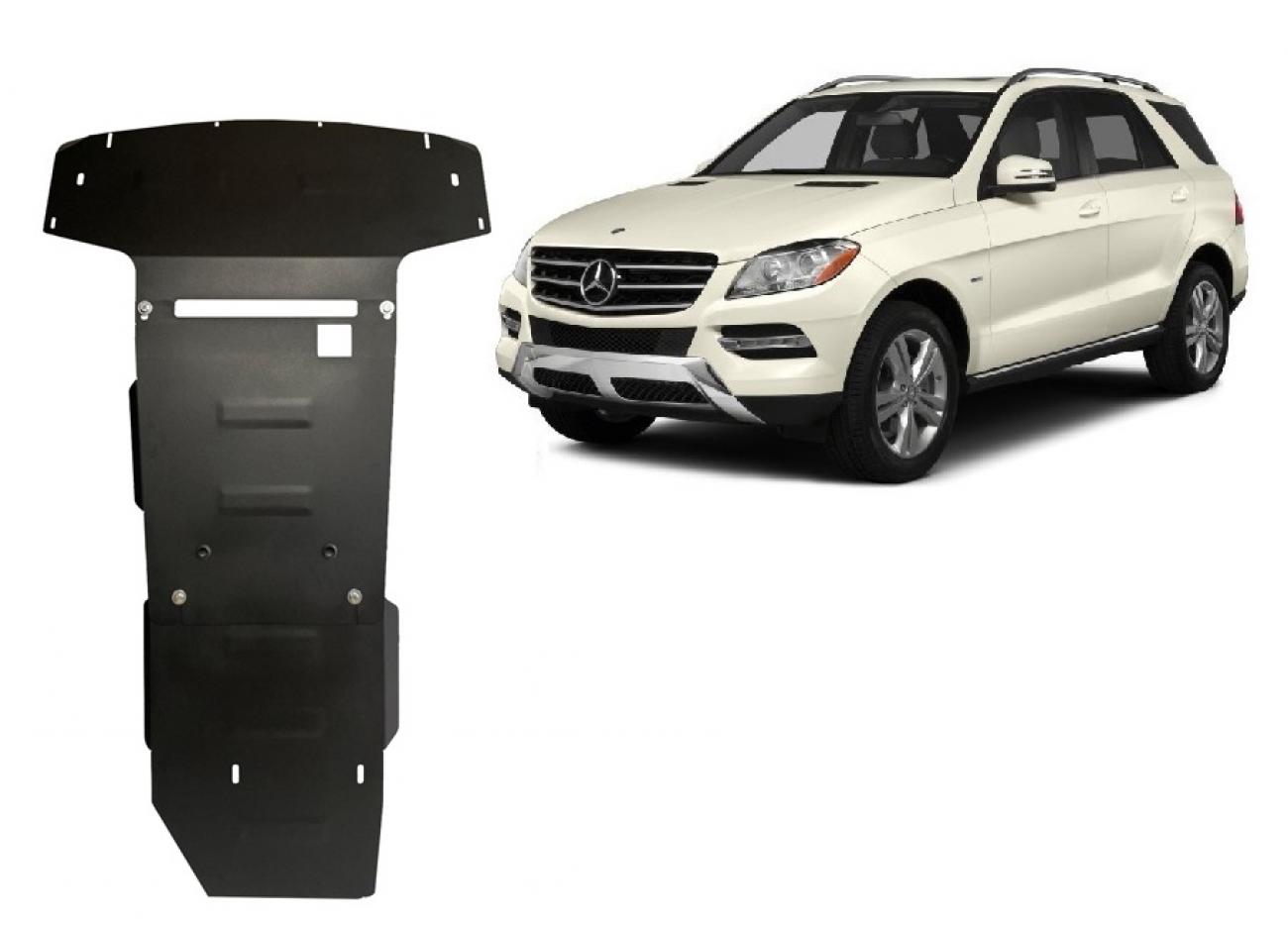 Pohjapanssari Teräs Moottori+ | Mercedes ML W164 (2005-2011) - 2