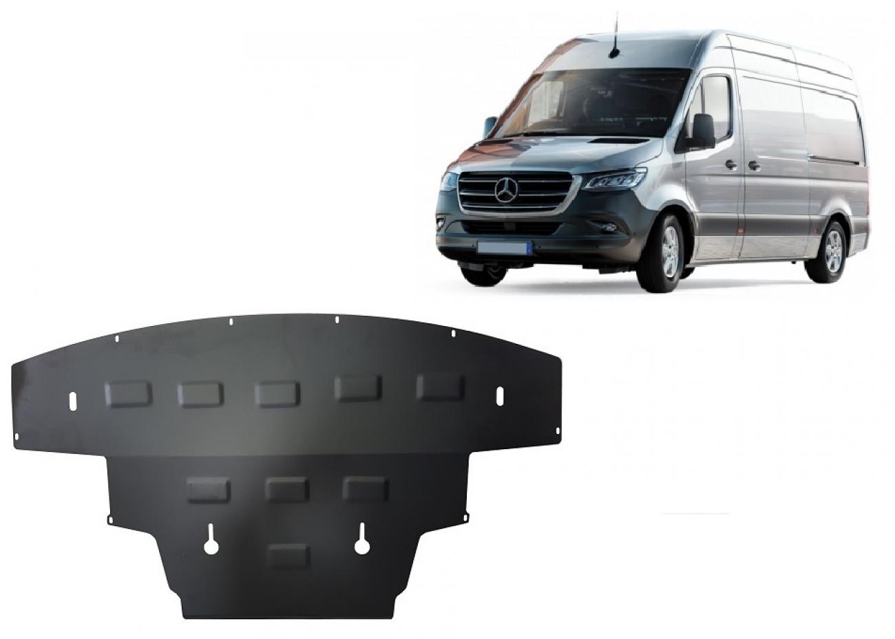 Bundplade Stål Motor+ | Mercedes Sprinter-RWD (2018-2026) - 2