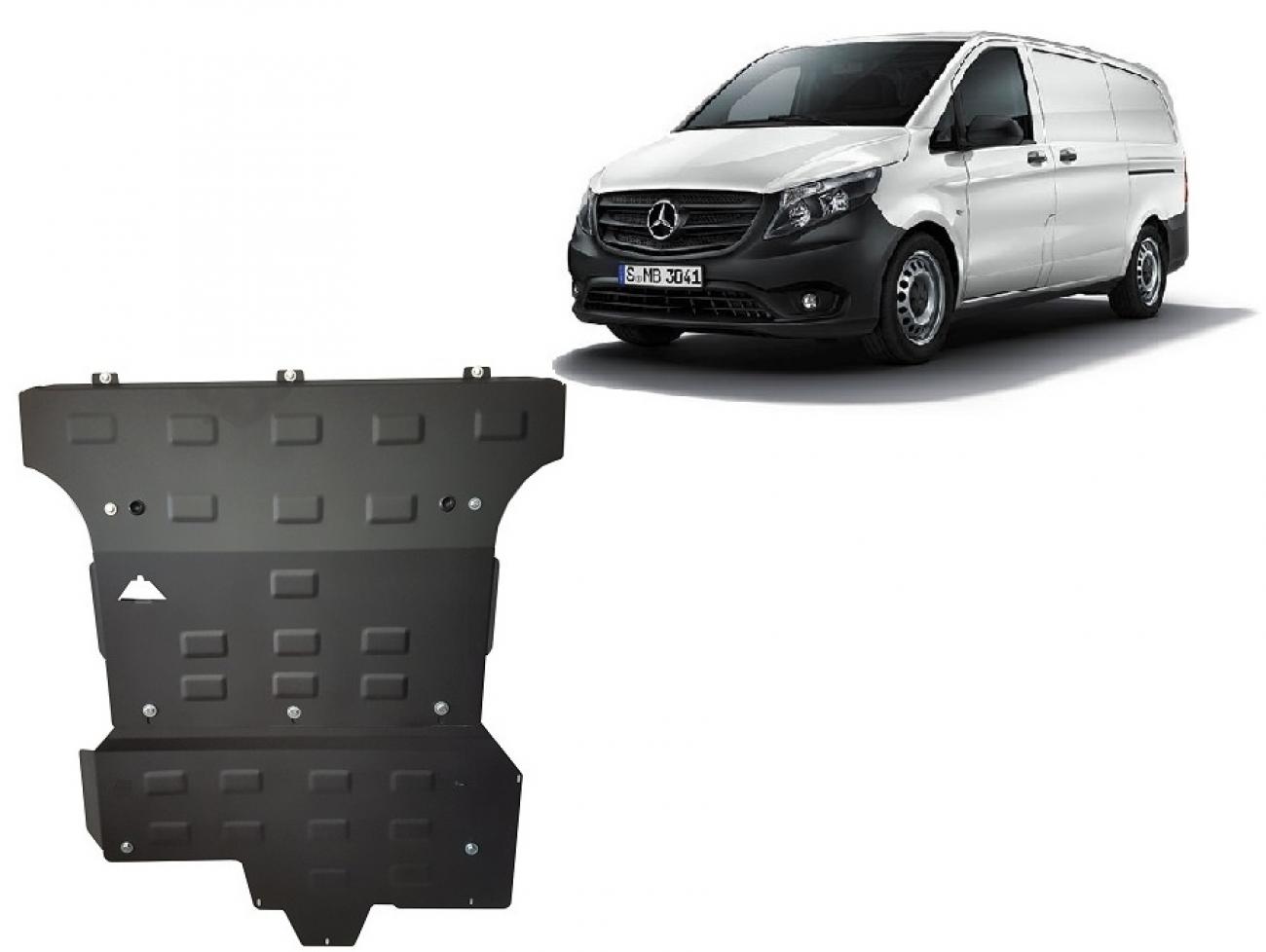 Skid plate Steel Engine+ | Mercedes V-Class W447, 2.2 D, 4x4 (2014-2020) - 2