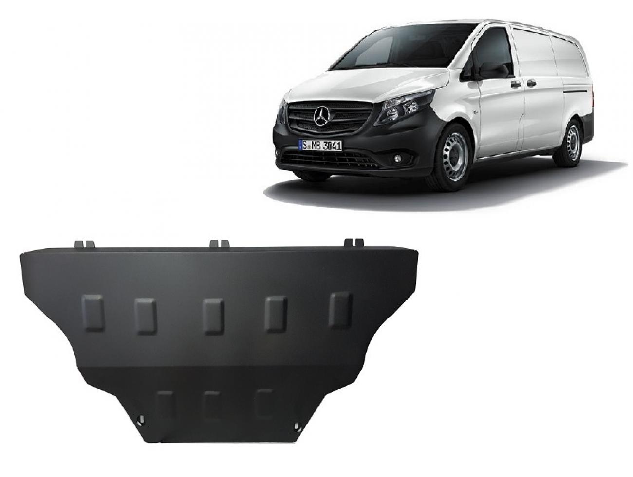 Skid plate Steel Engine+ | Mercedes V-Classe W447, 4x2, 1.6 D (2014-2026) - 2