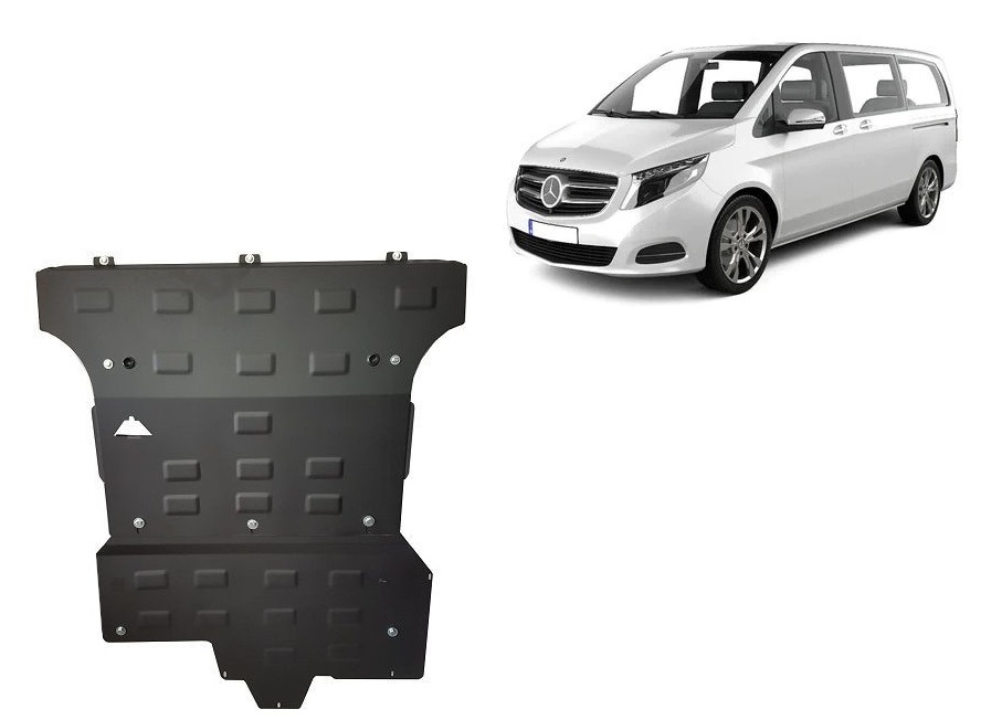 Proteção inferior em aço Motor+ | Mercedes Vito W447, 2.2 D, 4x4 (2020-2026) - 2