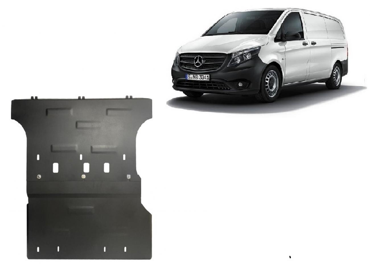 Hasplåt Stål Motor+ | Mercedes Vito W447 - 4X2 (2014-2026) - 2
