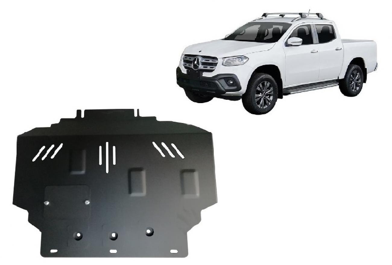 Hasplåt Stål Motor | Mercedes X-Class W470 (2017-2020) - 2
