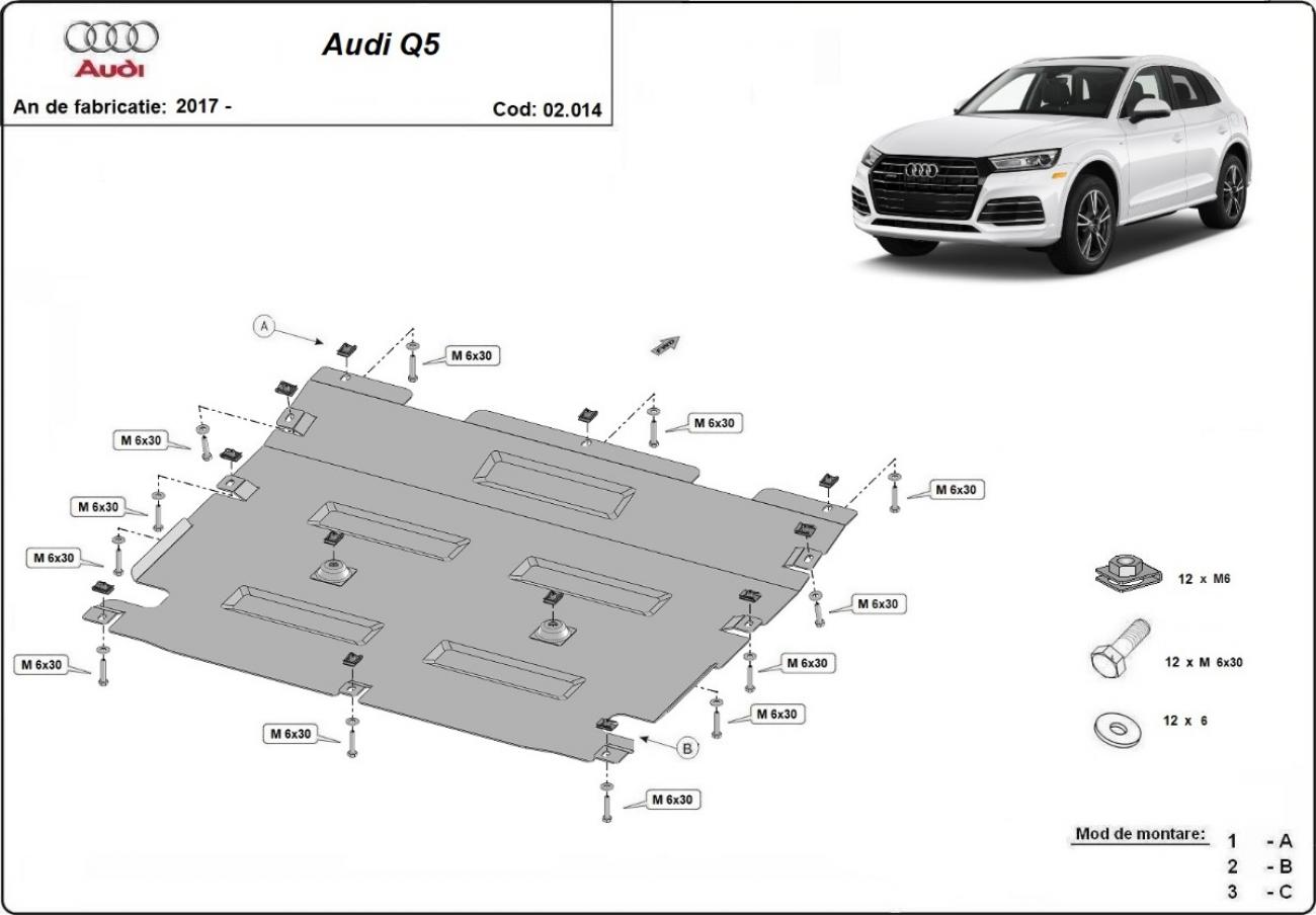 Skid plate Steel Engine+ | Audi Q5 (2017-2025) - 3