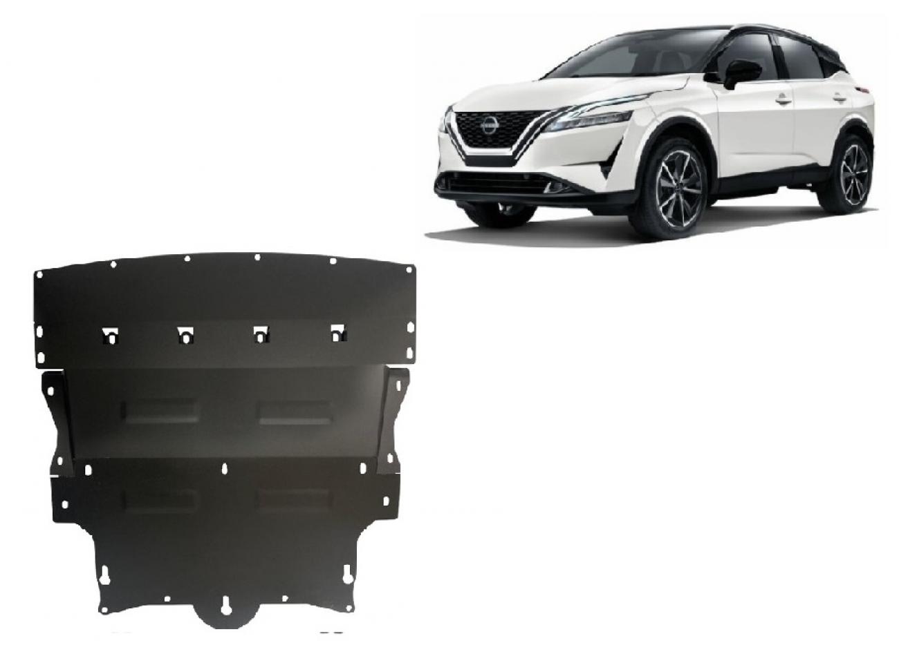 Pohjapanssari Teräs Moottori+ | Nissan Qashqai J12 (2021-2026) - 2