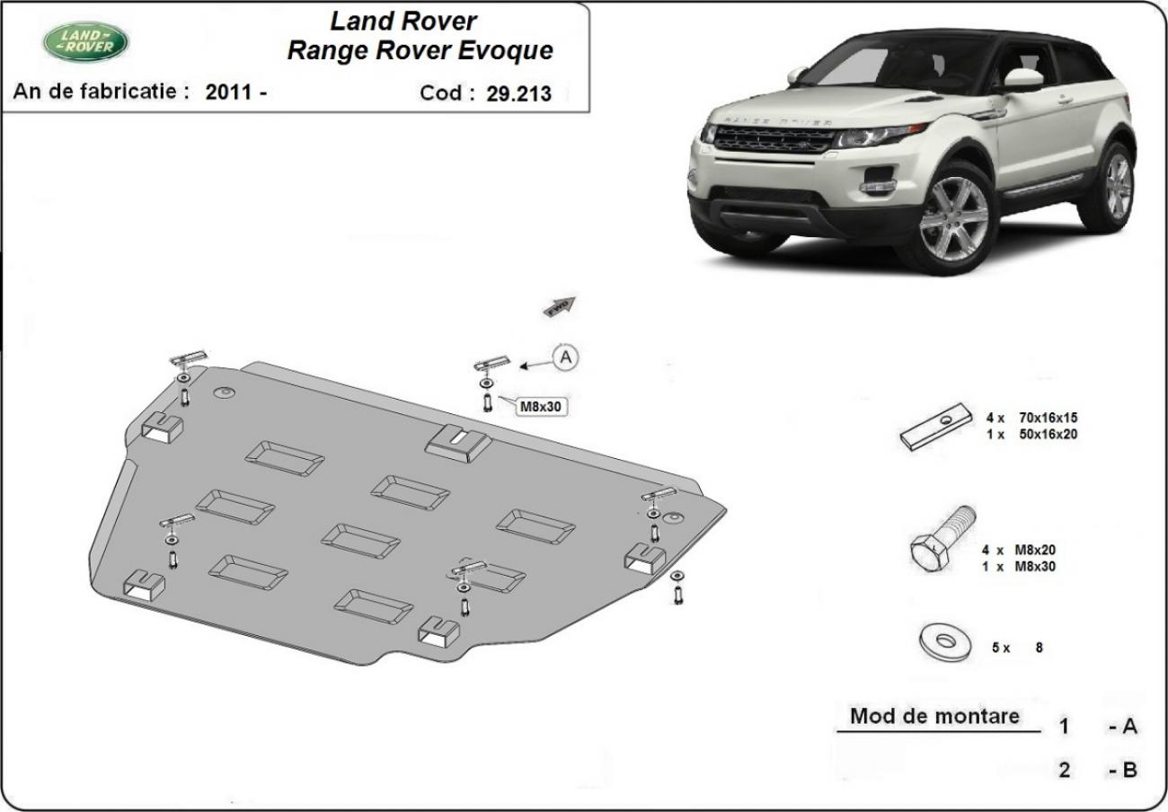 Bunnplate Stål Motor+ | Range Rover Evoque (2011-2018) - 3