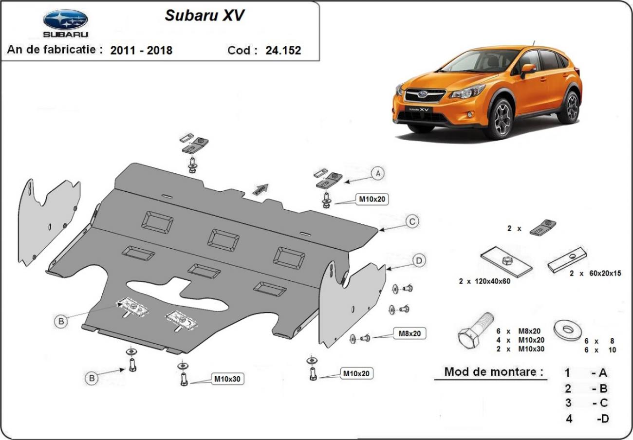 Bundplade Stål Motor+ | Subaru XV (2011-2017) - 3