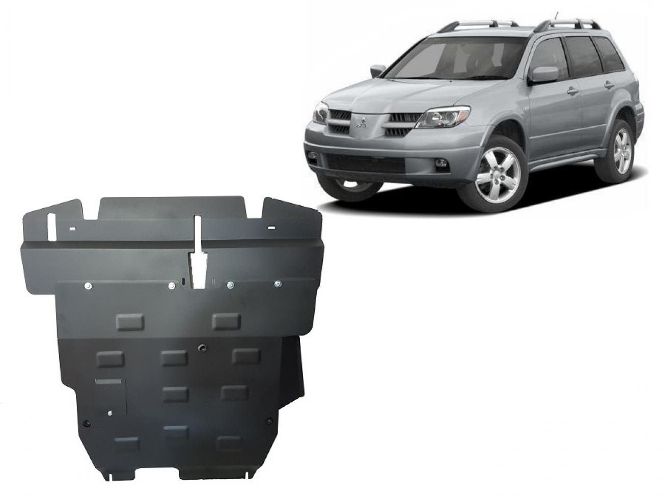 Skid plate Steel Engine+ | Mitsubishi Outlander (2002-2006) - 2