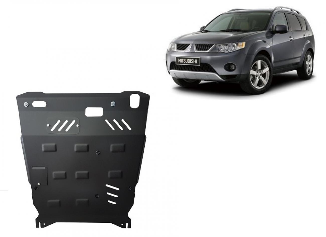 Hasplåt Stål Motor+ | Mitsubishi Outlander (2006-2012) - 2