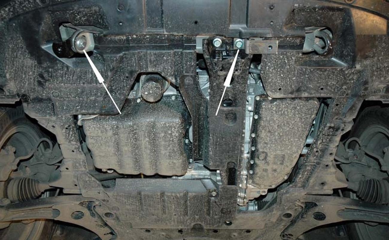 Hasplåt Stål Motor+ | Mitsubishi Outlander (2006-2012) - 7