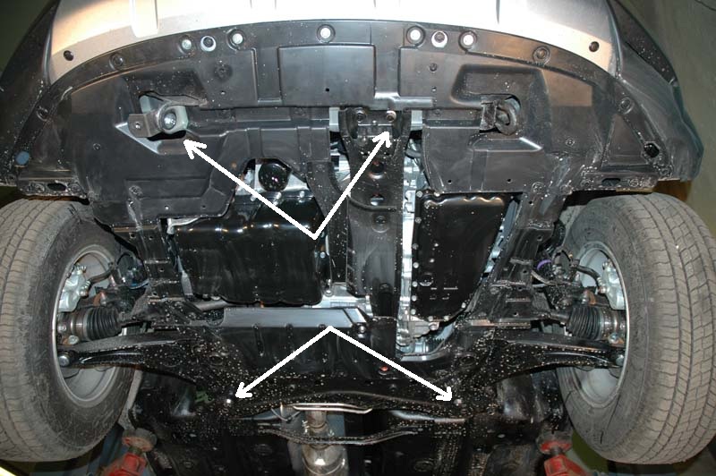 Stalen beschermplaat Motor+ | Mitsubishi Outlander (2006-2012) - 4