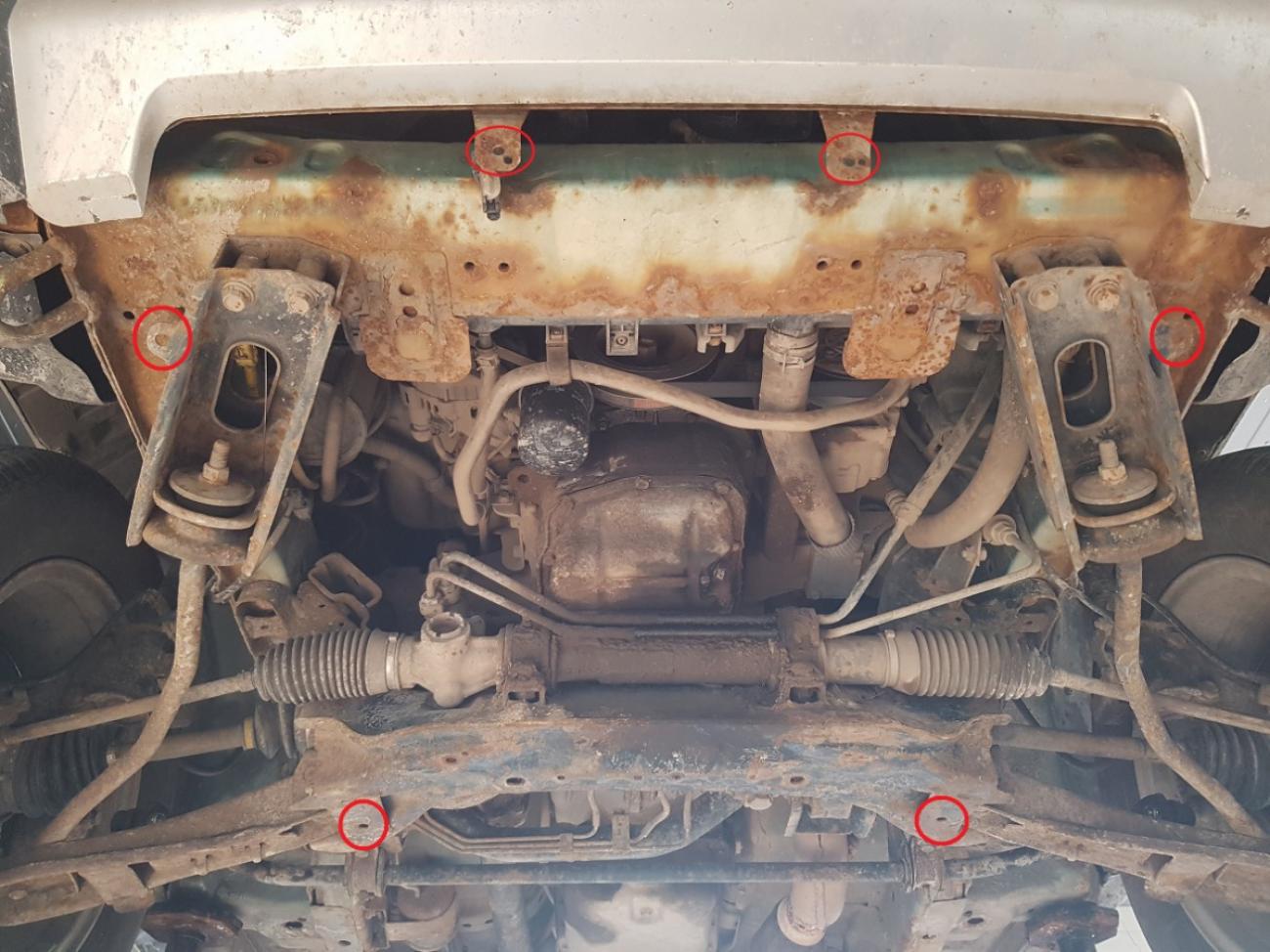 Hasplåt Stål Motor | Mitsubishi Pajero Pinin (1997-2007) - 4