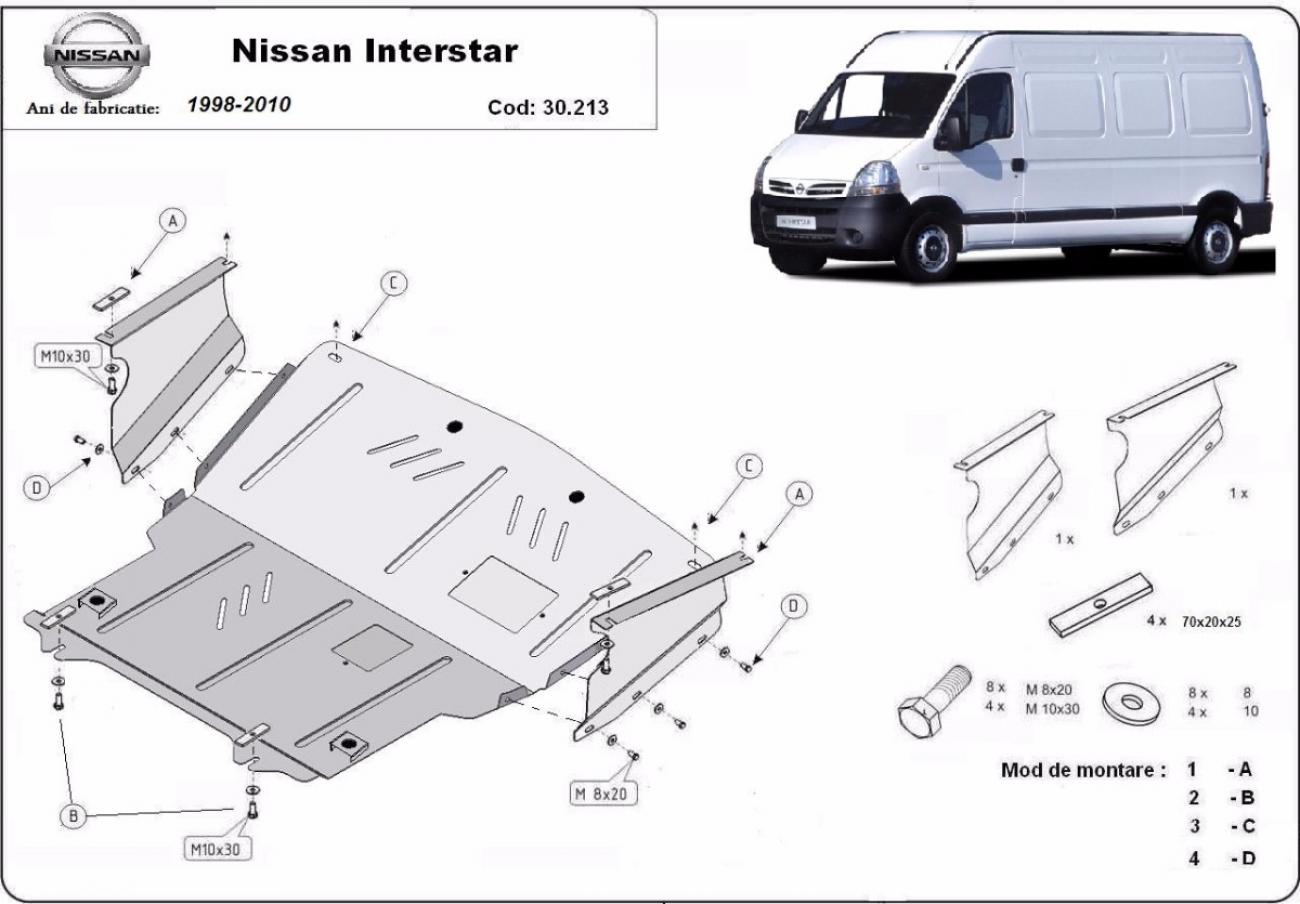 Skid plate Steel Engine+ | Nissan Interstar (1998-2010) - 3