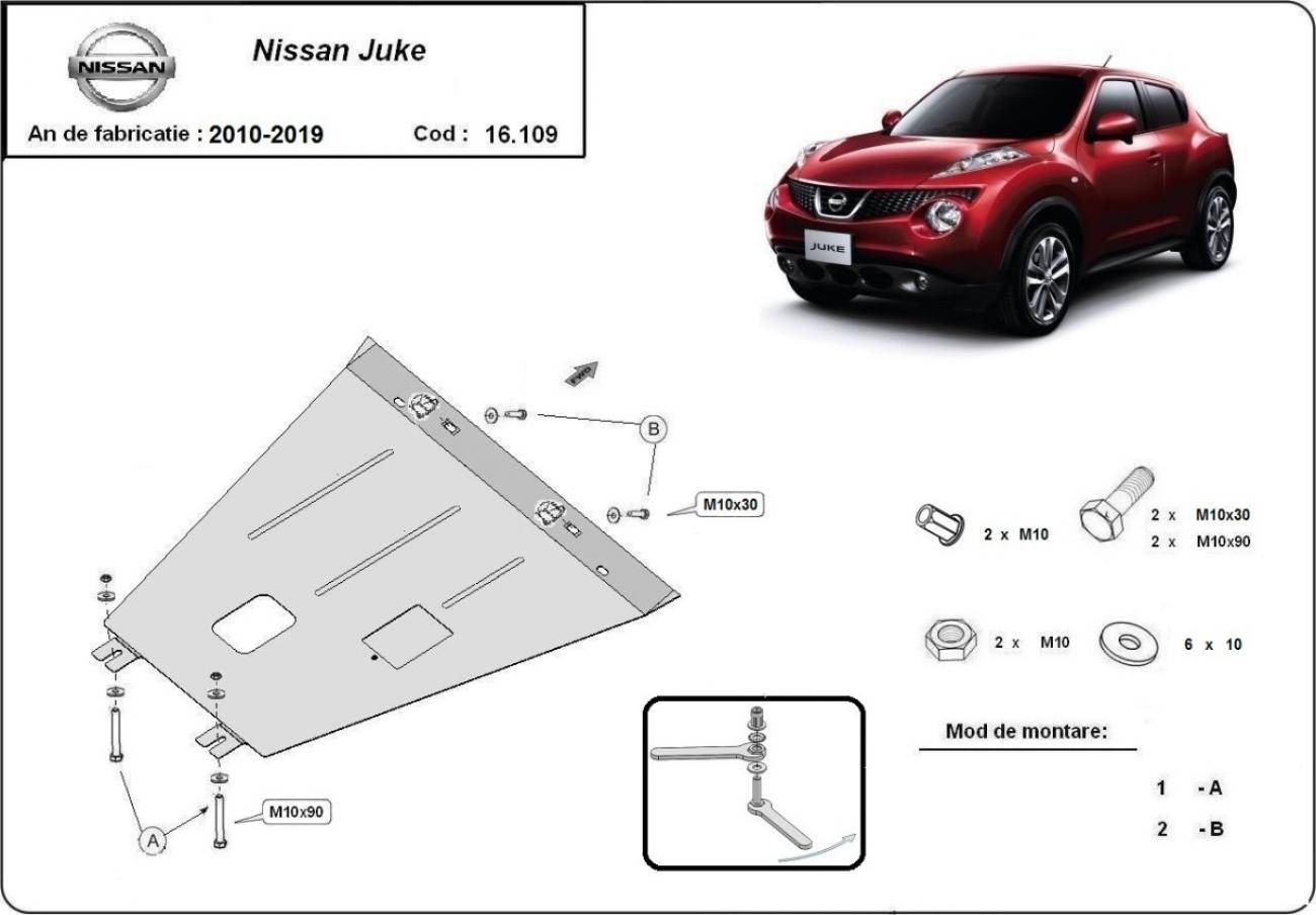 Hasplåt Stål Motor+ | Nissan Juke (2010-2019) - 3
