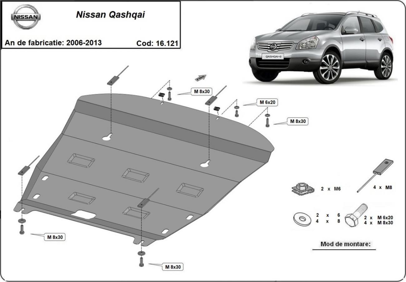 Skid plate Steel Engine+ | Nissan Qashqai J10 (2006-2013) - 3