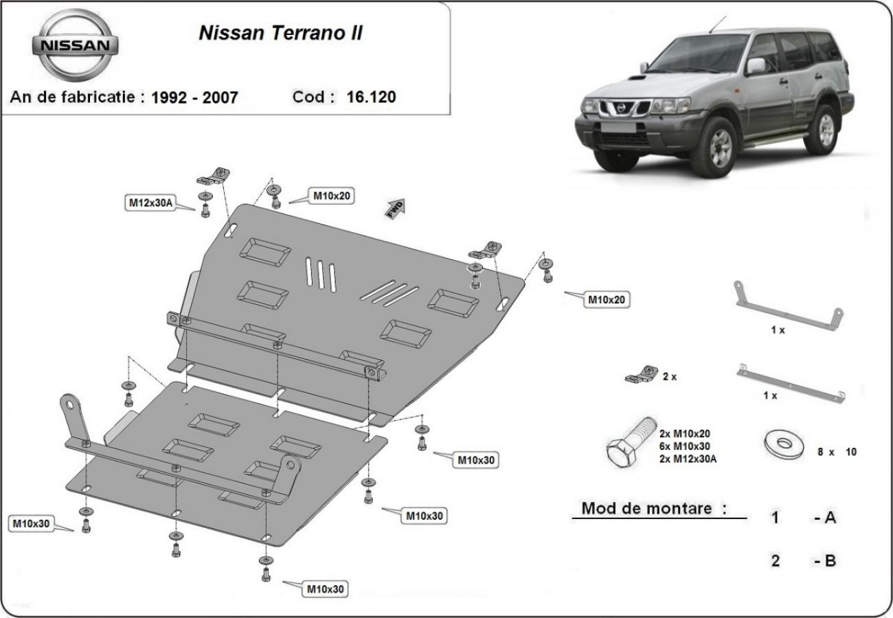 Skid plate Steel Engine+ | Nissan Terrano II (1992-2007) - 3