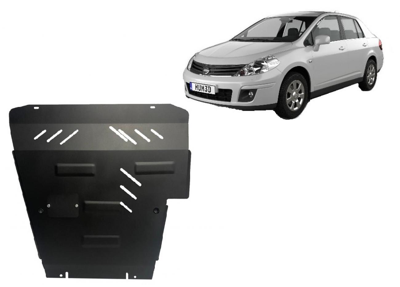 Bunnplate Stål Motor+ | Nissan Tiida (2007-2011) - 2