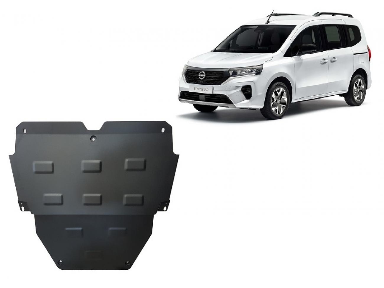 Pohjapanssari Teräs Engine+ | Nissan Townstar (2021-2026) - 2