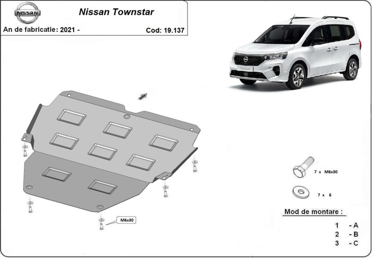 Pohjapanssari Teräs Engine+ | Nissan Townstar (2021-2026) - 3
