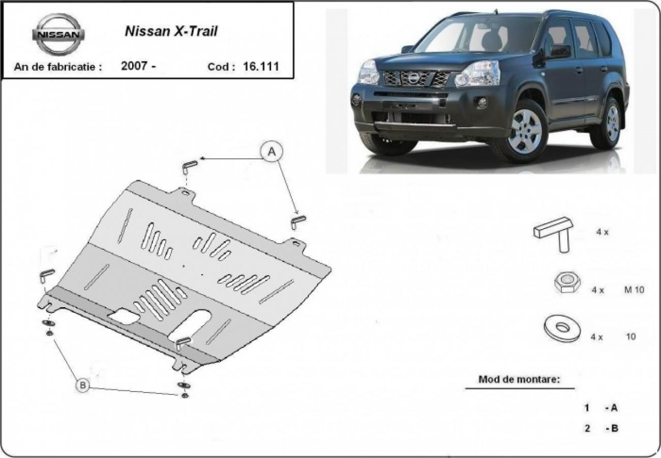 Skid plate Steel Engine+ | Nissan X-Trail T31 (2007-2013) - 3