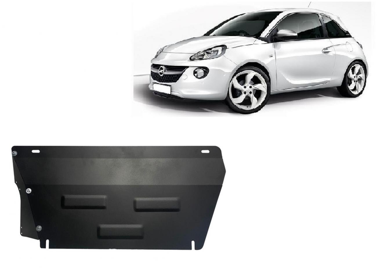 Hasplåt Stål Motor+ | Opel Adam (2012-2019) - 2