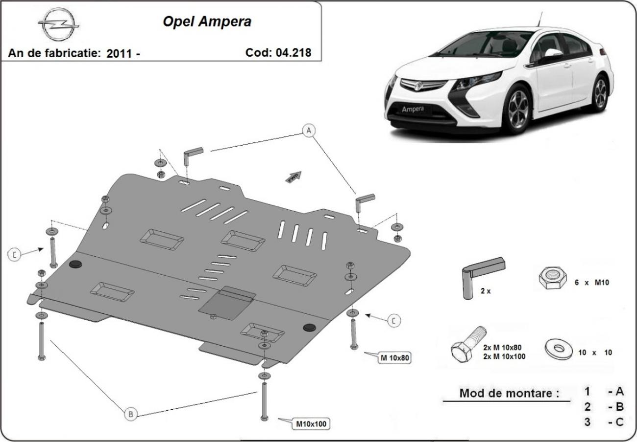 Skid plate Steel Engine+ | Opel Ampera (2011-2019) - 3