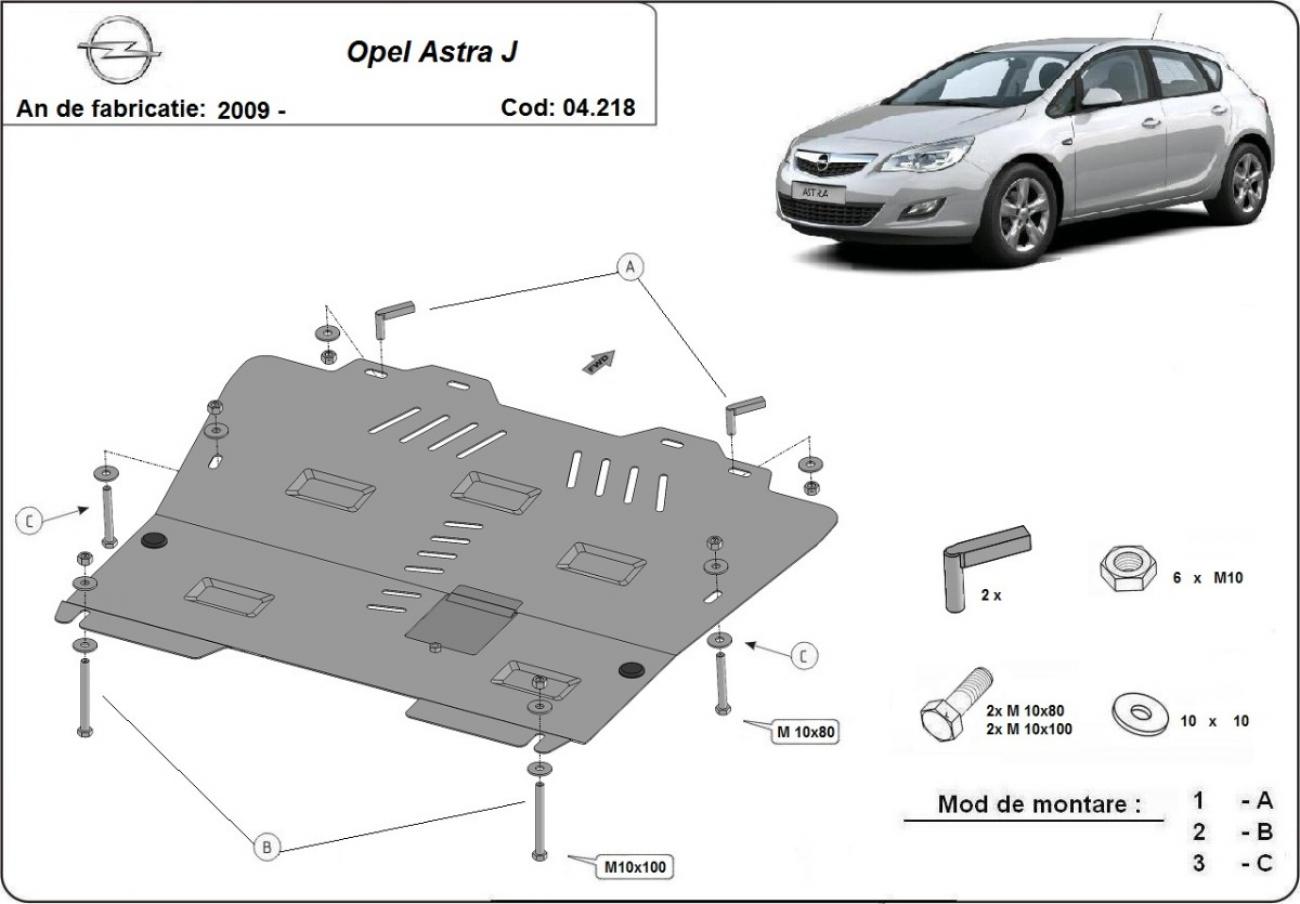 Skid plate Steel Engine+ | Opel Astra J (2009-2015) - 3