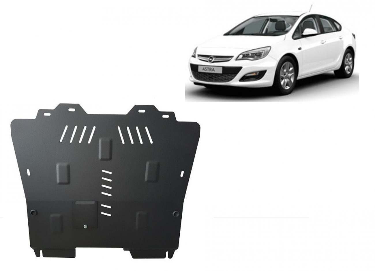 Hasplåt Stål Motor+ | Opel Astra J Sedan (2009-2015) - 2