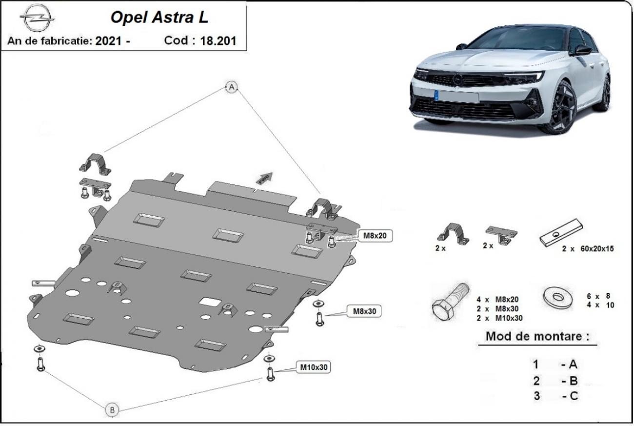 Skid plate Steel Engine+ | Opel Astra L (2021-2026) - 3