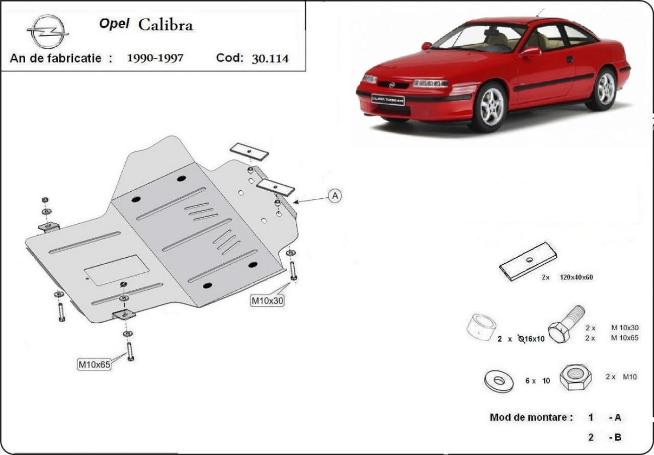Skid plate Steel Engine+ | Opel Calibra (1990-1997) - 3