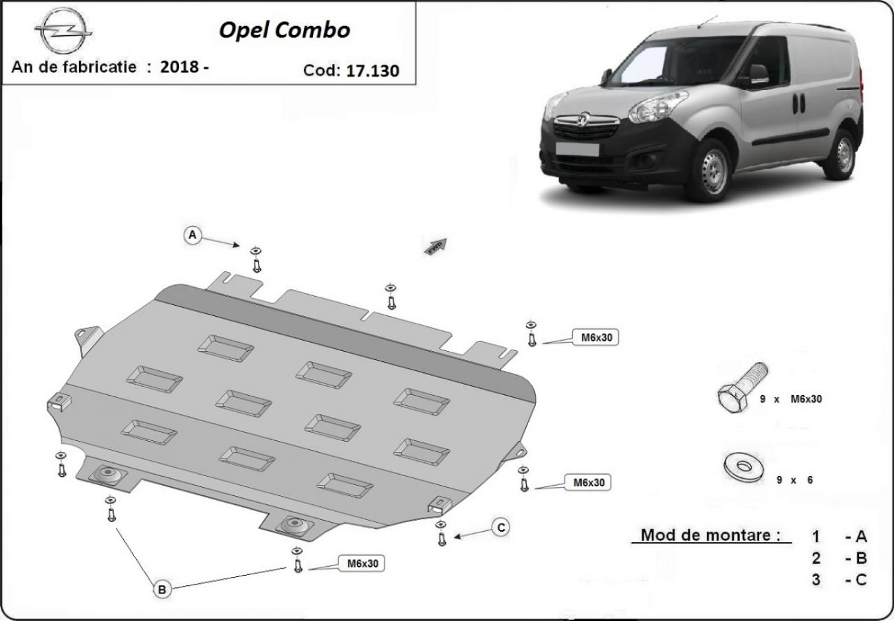 Hasplåt Stål Motor+ | Opel Combo E (2018-2026) - 3