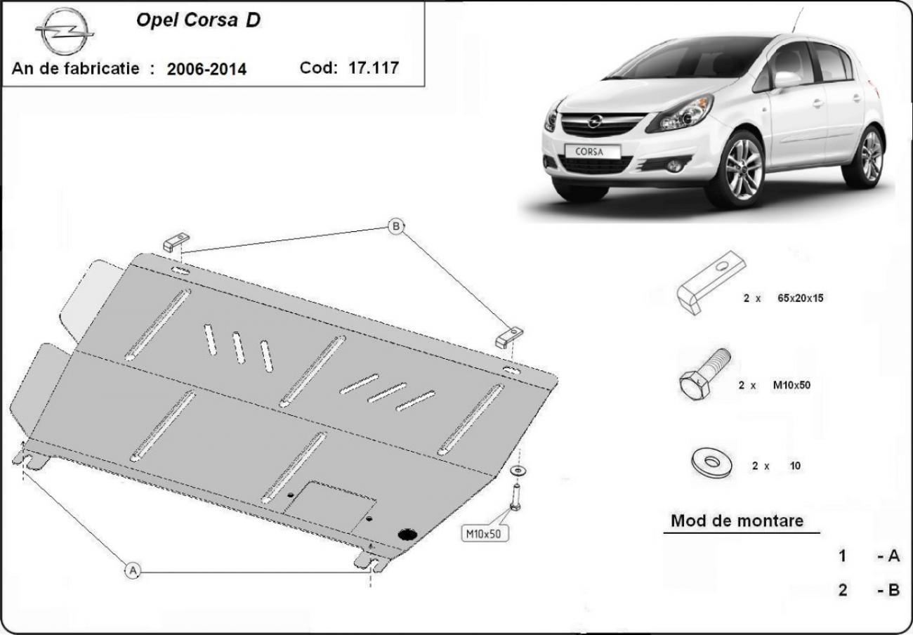Bundplade Stål Motor+ | Opel Corsa D (2006-2014) - 3