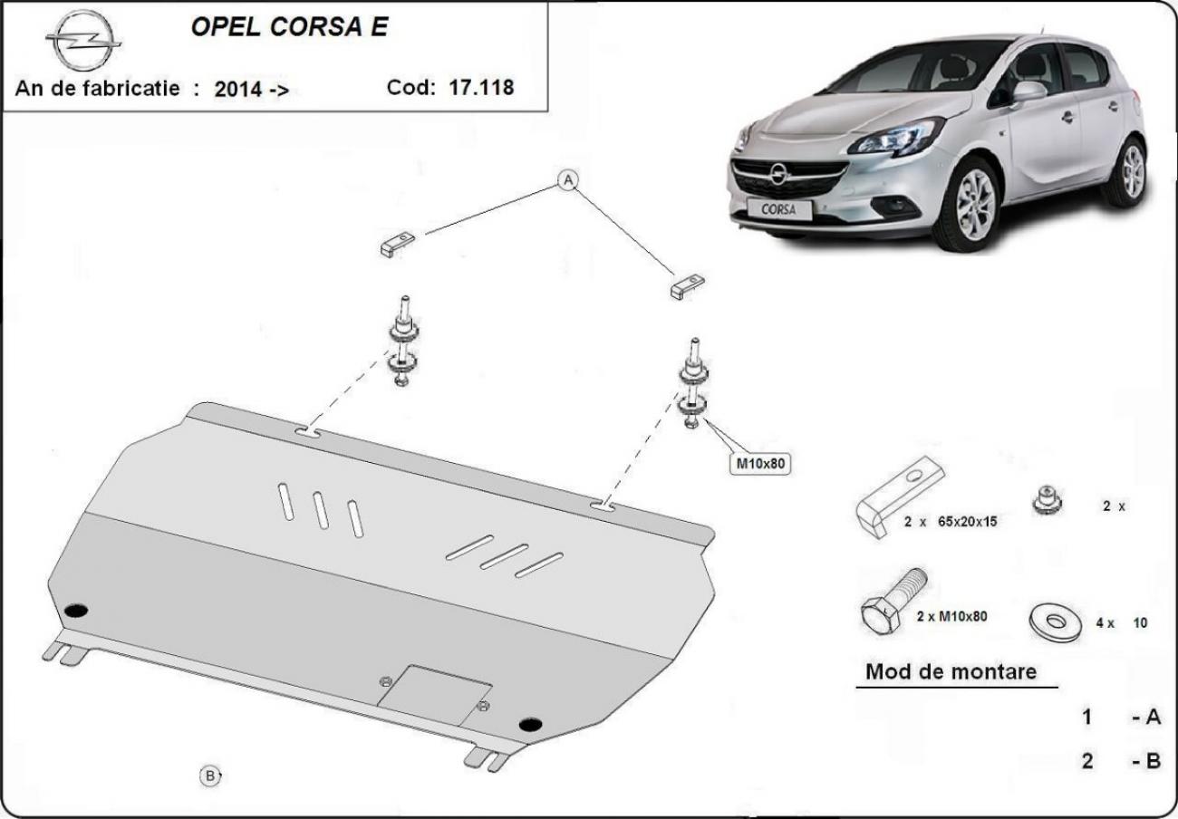 Skid plate Steel Engine+ | Opel Corsa E (2014-2019) - 3