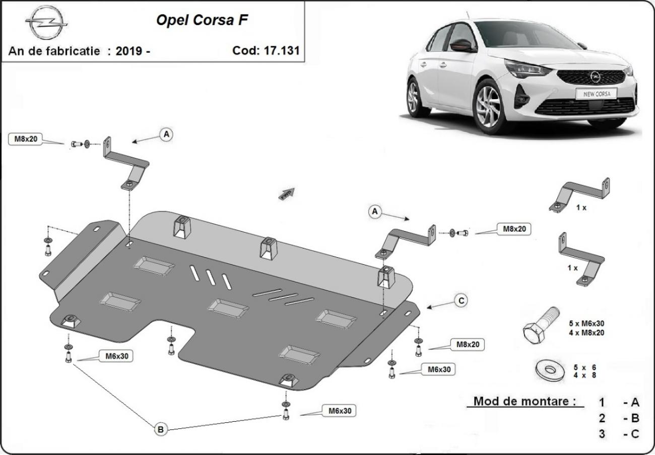 Skid plate Steel Engine+ | Opel Corsa F (2019-2026) - 3