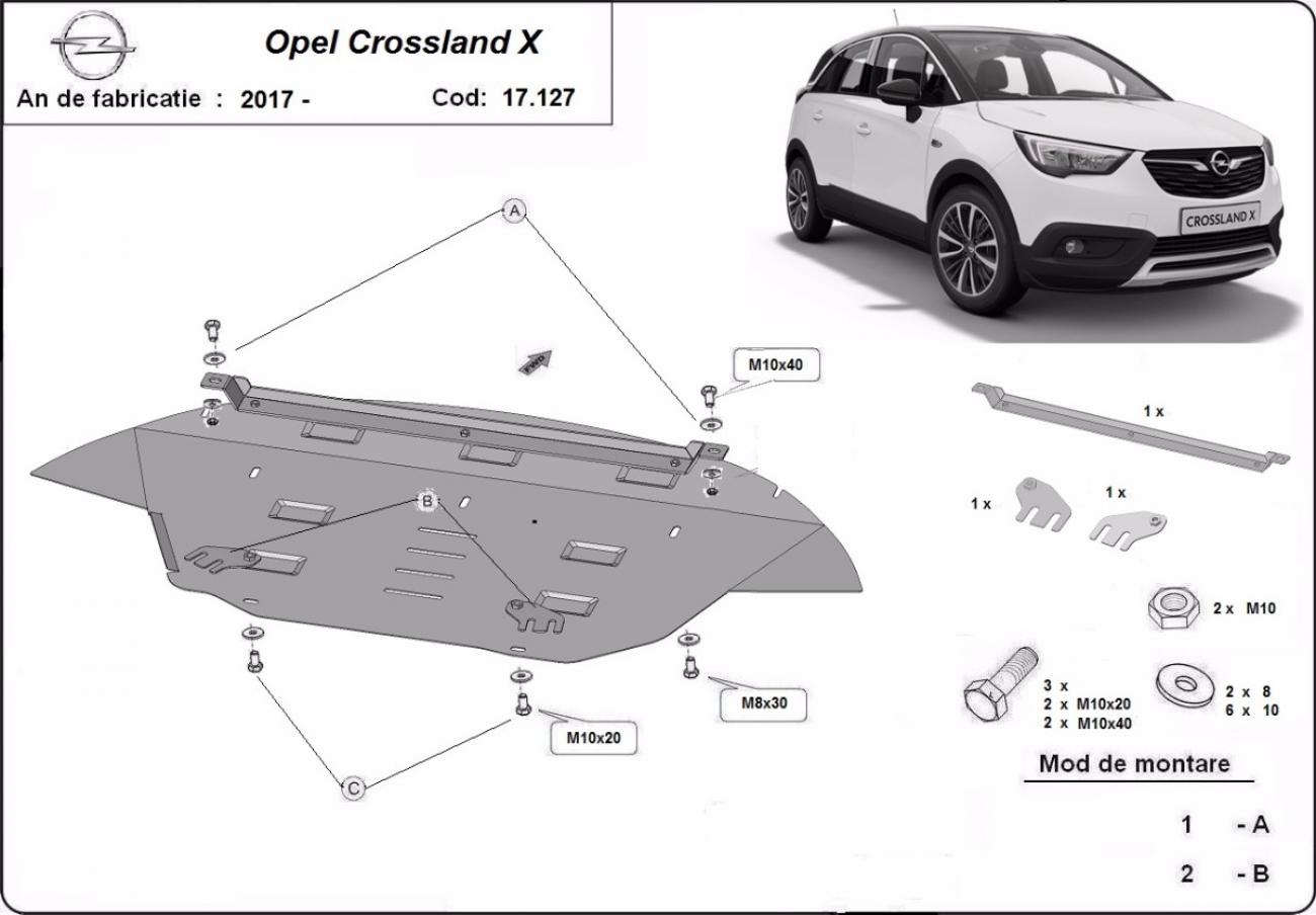 Bundplade Stål Motor+ | Opel Crossland X (2017-2026) - 3