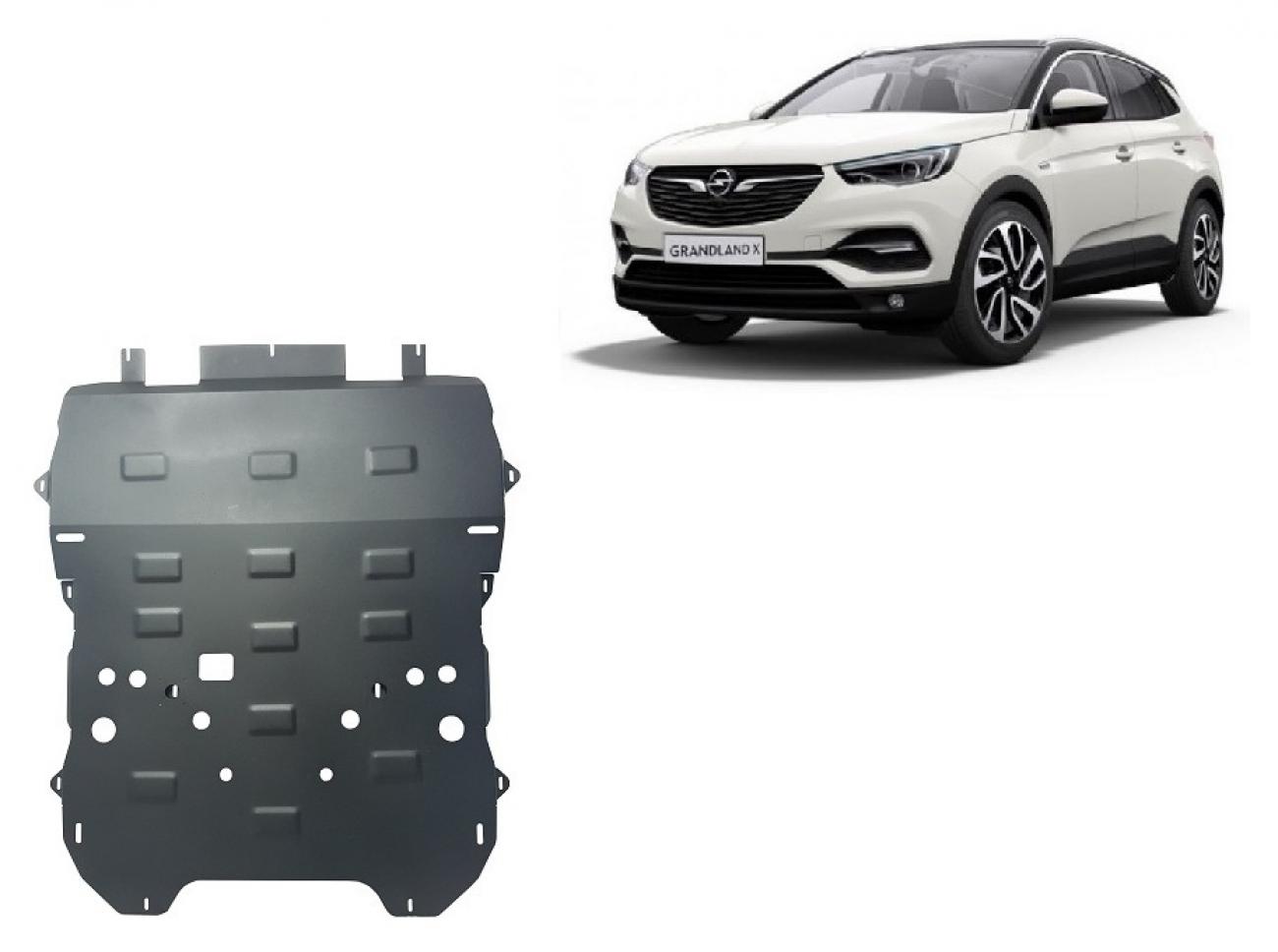 Hasplåt Stål Motor+ | Opel Grandland X (2017-2026) - 2