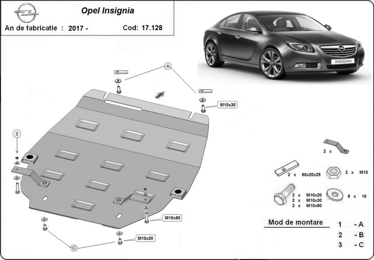 Hasplåt Stål Motor+ | Opel Insignia B (2017-2026) - 3